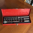Husky Professional 24 Piece Drive Socket Set 1/4 & 3/8 Made Usa Vintage Used. Price: $44.88.