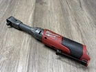 Milwaukee 2560-20 M12 Fuel 12V Li-ion 3/8-IN Extended Reach Cordless Ratchet Used. Price: $179.99.
