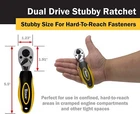 Titan Handy 1/2 & 3/8 Stubby Combo Ratchet 5.5" Long New. Price: $18.99.