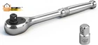 1/4" Drive 90-TOOTH Quick-release Ratchet Handle With 3/8" Adap New. Price: $15.30.