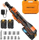 Protmex 3/8 Cordless Ratchet Wrench 60FT-LBS 80N.M Electric 21V New. Price: $104.58.
