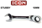 New Icon 18MM Flex Head Stubby Ratcheting Wrench WRSTFM18 Metric 12 Point. Price: $19.95.