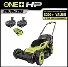 Ryobi One+ Hp 18V Brushless 16IN Push Lawn Mower Kit 2X4AH Batt Charger New. Price: $240.00.