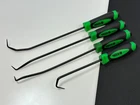Matco Tools Usa 4PC Green Ergo Grip Universal Hook Set, Long / Angled Used. Price: $142.49.