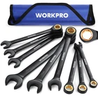 Workpro 9-PIECE Anti-slip Ratcheting Combination Wrench Set, 8-19 Mm, Black New. Price: $68.49.