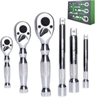 Xuntui Stubby Ratchet Set, 1/4", 3/8" & 1/2" Drive, 90-TOOTH W/ Extensions New. Price: $20.00.