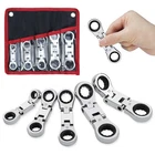 Loschen 5-PIECE Flex-head Stubby Ratcheting Combination Wrench Metric, Silver New. Price: $41.34.