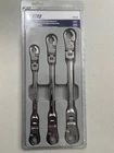 Teq TP89099 3-PC Metric Ratcheting Flex Flare Nut Wrench Set New. Price: $38.00.