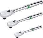 Sk 3-PIECE Ratchet Set, 1/4 3/8 1/2 Drive Silver New. Price: $116.41.