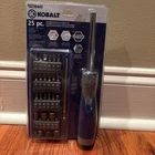 Kobalt 25PC Multi-bit Telescoping Ratchet Screwdriver Set,nylon Storage Pouch New. Price: $23.50.