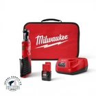 Milwaukee 2457-21 3/8" Cordless M12 Lithium-ion Ratchet Kit New. Price: $149.99.