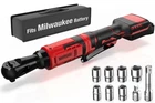 3/8 Inch Cordless Ratchet Wrench, For Milwaukee M18 Battery, Black/red New. Price: $99.66.