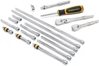 18 Piece 1/4" Drive Ratchet & Tool Chrome (finish Type) New. Price: $120.99.