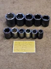 11 Proto Professional Impact Socket Set 1-1/8" 1/2" Drive 7436H Sae Tool Usa Used. Price: $89.62.