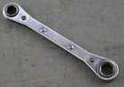 Matco Tools WR12146 Double Box End Ratcheting Wrench 3/8" 7/16" Point Used. Price: $14.99.