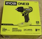 Ryobi PCL250B Cordless 3/8 In. Impact Wrench (tool Only) New. Price: $84.47.