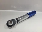 Kobalt 568267 Standard Quick-release Ratchet Blue Knurled Handle Chrome Auto Used. Price: $19.99.