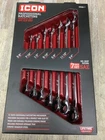Icon Ratcheting Wrench Set Anti Slip Grip WRAS-7 Piece Sae New. Price: $98.99.