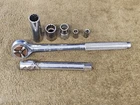 Kd Tools Ratchet Extension Socket Sae 5/8 Metric 17 7MM 1/2" Drive Set Used. Price: $25.84.