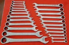 New Craftsman Tools 23PC Full Polish Sae & Metric Ratcheting Wrench Set. Price: $108.00.