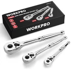 Workpro 3PC Ratchet Set Quick Release Reversible 72-TOOTH 1/4" 3/8" 1/2" Drive New. Price: $26.79.