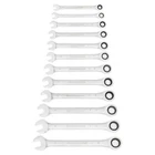 12 Piece 72-TOOTH Point Ratcheting Combination Metric Wrench Set New. Price: $141.08.
