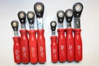 Mac Tools Red Handle E-z Grip Metric / Sae Ratcheting Wrench Set Usa Used. Price: $200.00.