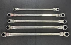 Matco 5PC 72 Tooth Extra Long Double Flex Head Ratcheting Wrench Set Used. Price: $229.99.