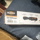 Mcgraw 3/8" Aluminum Air Ratchet 70825, 50 Ft-lbs Torque, 160 Rpm New. Price: $27.19.
