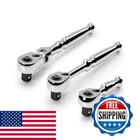 Tekton 3/8 Inch Drive Quick-release Small Body Ratchet Set 3-PIECE 6 In. New. Price: $131.49.