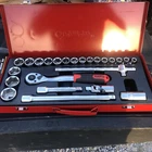 New Ampro 24PC. 6PT. 1/2 Dr. Socket Set 10-32MM W/metal Case. Price: $75.00.