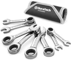 Stubby Ratcheting Combination Set, Sae, 8-PIECE, 5/16'' To 3/4'', Cr-v Steel, New. Price: $49.32.