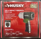 Husky H4425 3/8" Impact Wrench 250 Ft./lbs. 1003 097 311 Brand New Sealed. Price: $35.00.