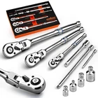 Horusdy 10-PIECE Flex-head Ratchet Set, 1/4", 3/8" & 1/2" Drive, Sliver New. Price: $74.99.