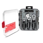 Husky 1/4 In. And 3/8 Stubby Ratchet Socket Set Wrench 46-PIECE New. Price: $44.53.