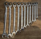 Snap-on SOXRRM719 Ratcheting 11PC Metric Flank Drive Combo Wrench Set 9-19MM New. Price: $290.00.