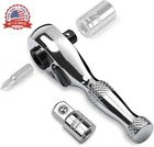 Horusdy 1/4-INCH Stubby Ratchet Wrench Set, Chrome Alloy 90-TOOTH Reversible New. Price: $13.48.