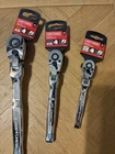 Craftsman Flex Head Ratchets Piece Set 1/2 3/8 1/4 New. Price: $66.00.