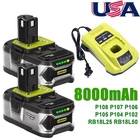 For Ryobi One Plus High Capacity Battery P108 18VOLT Lithium-ion P107 8.0AH New. Price: $168.99.