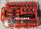 Craftsman Metric Set CMMT99325 24PC Mechanics Sockets In Hard Case New. Price: $30.00.