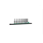 Wera 05005410001 Socket Rail Deep Set, 1/4" Drive, 9 Pieces New. Price: $76.64.