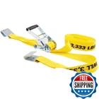 Keeper 27' X 2" Heavy Duty Ratchet Tie-down With Flat Hooks Yellow 1.5" 18.5" New. Price: $34.86.