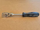 Snap On Ratchet 1/4 Drive Flex Head TM835 Black Handle Used. Price: $90.00.