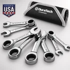 Duratech 8-PC Sae Stubby Ratcheting Wrench Set 5/16"-3/4" Cr-v W/ Roll Pouch New. Price: $50.31.