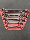 Mac Tools 5 Pc Offset Sae Ratcheting Reversible Wrenches 1/4" - 7/8" Usa Used. Price: $69.95.