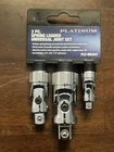 Platinum Tech 3PC Spring Loaded Universal Joint Adapter Set 1/4, 3/8 & 1/2 99303 New. Price: $46.49.