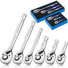 6 Piece Standard Ratchet Set 1/4", 3/8", 1/2", Long Stubby Drive Tools, 7... New. Price: $73.27.