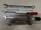 Lot Of Vintage Snap-on Tools Ratchet Screwdriver Wrenches Metric Sae Matco Napa Used. Price: $99.99.