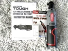 New Hyper Tough Max 12VOLT 3/8" Cordless Ratchet - Tool Only. Price: $38.95.