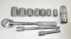 Vintage Jc Penney Penncraft Usa 11PC 3/8 Drive Ratchet 6-POINT Metric Socket Set Used. Price: $24.84.